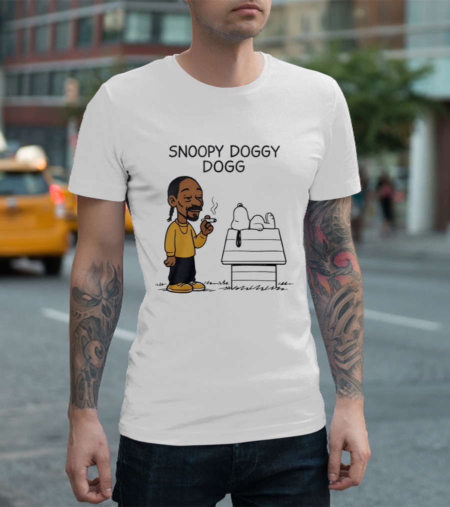 Snoopy Doggy Dogg Snoop Dogg And Snoopy Mashup T-Shirt