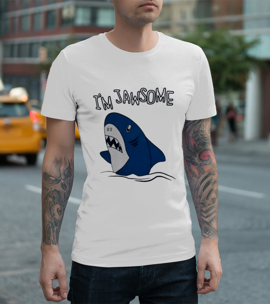 I'm Jawsome Shark Meme Fun Cartoon T-Shirt