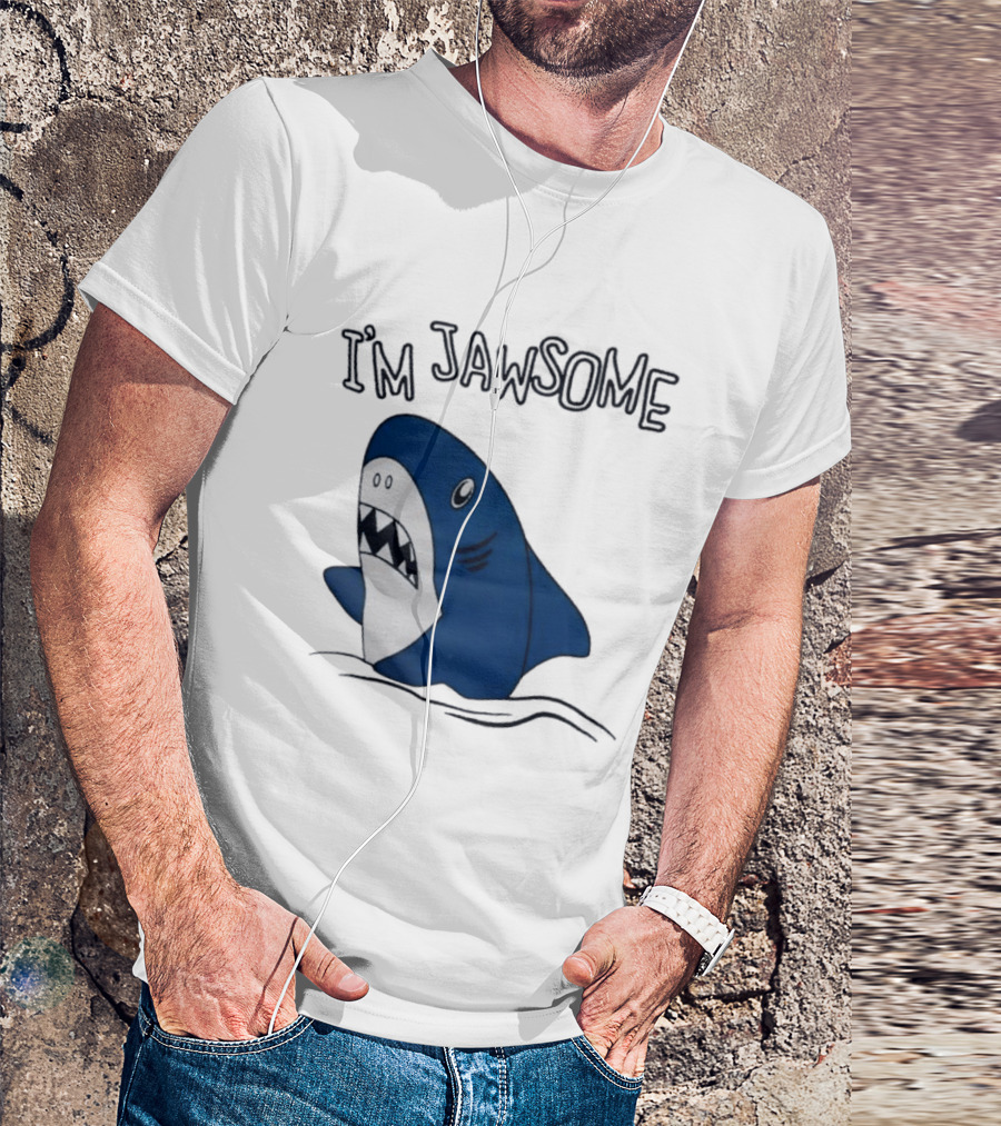 I'm Jawsome Shark Meme Fun Cartoon T-Shirt