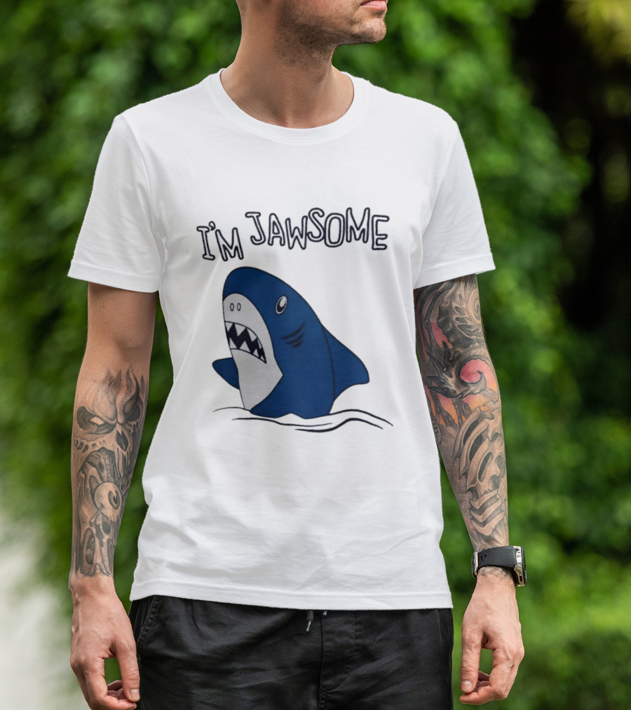 I'm Jawsome Shark Meme Fun Cartoon T-Shirt