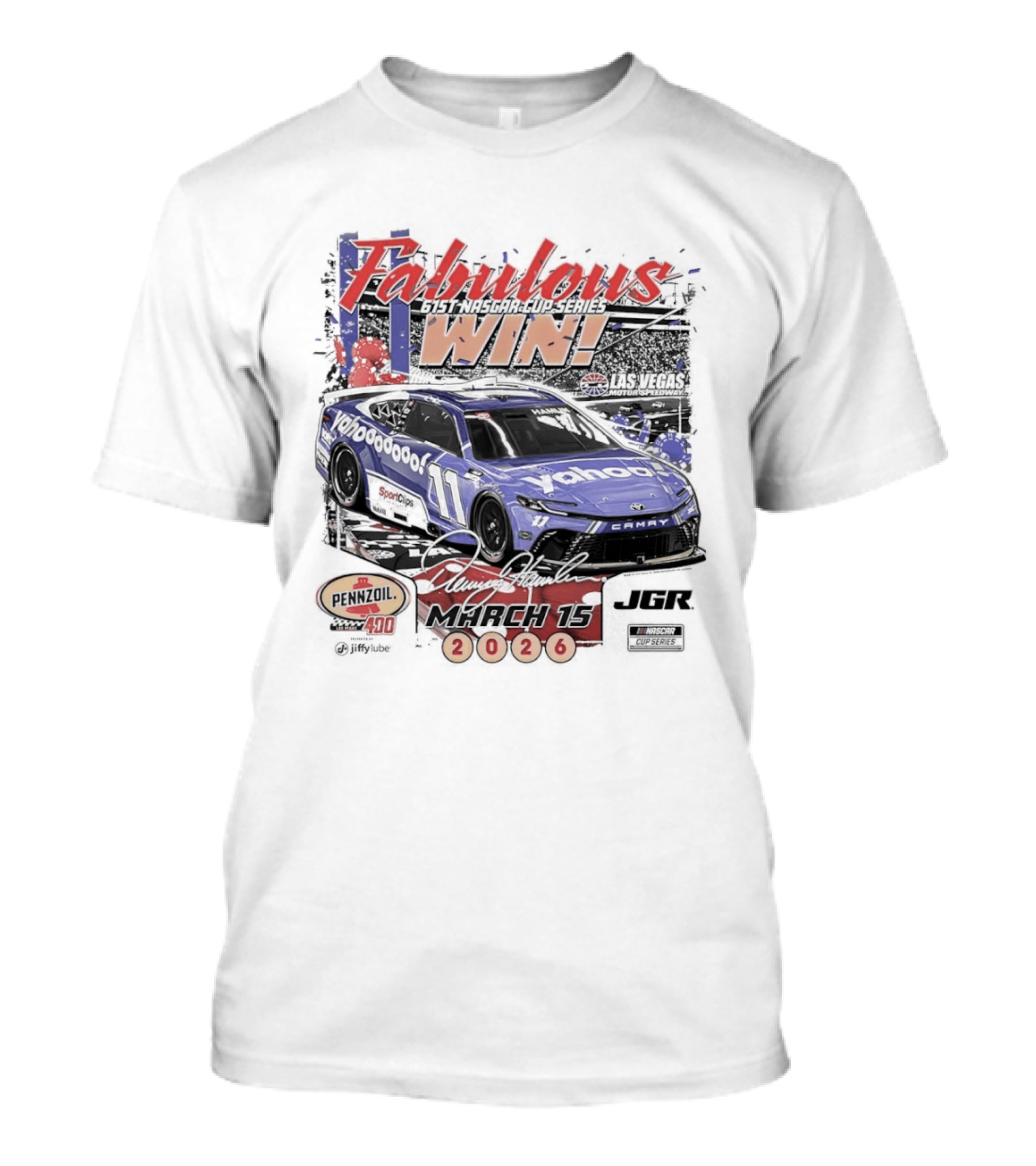 Fabulous Win Denny Hamlin Nascar Cup Series March 15 2026 T-Shirt