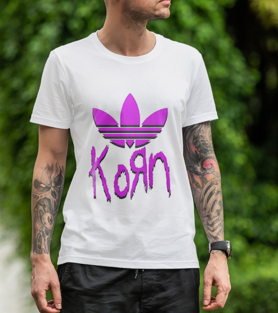 Korn Euro Tour 2026 Adidas Trefoil T-Shirt