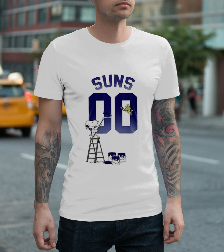 Phoenix Suns Snoopy Basketball 00 Collaboration T-Shirt