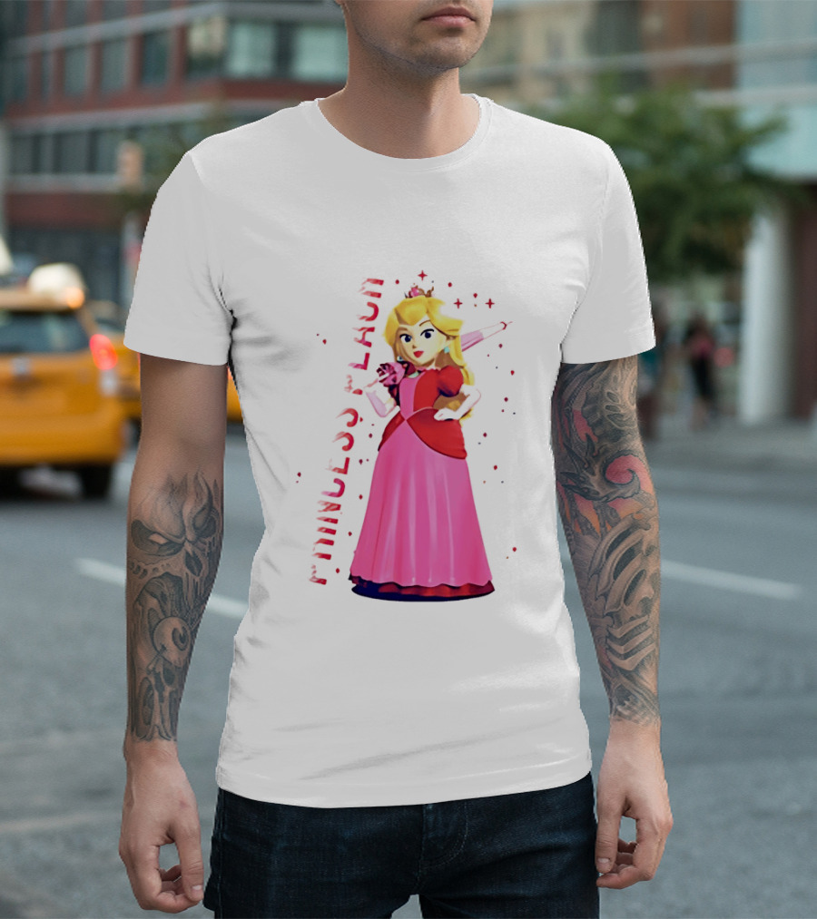 Princess Peach Animated Character Princess Peach The Movie T-Shirt