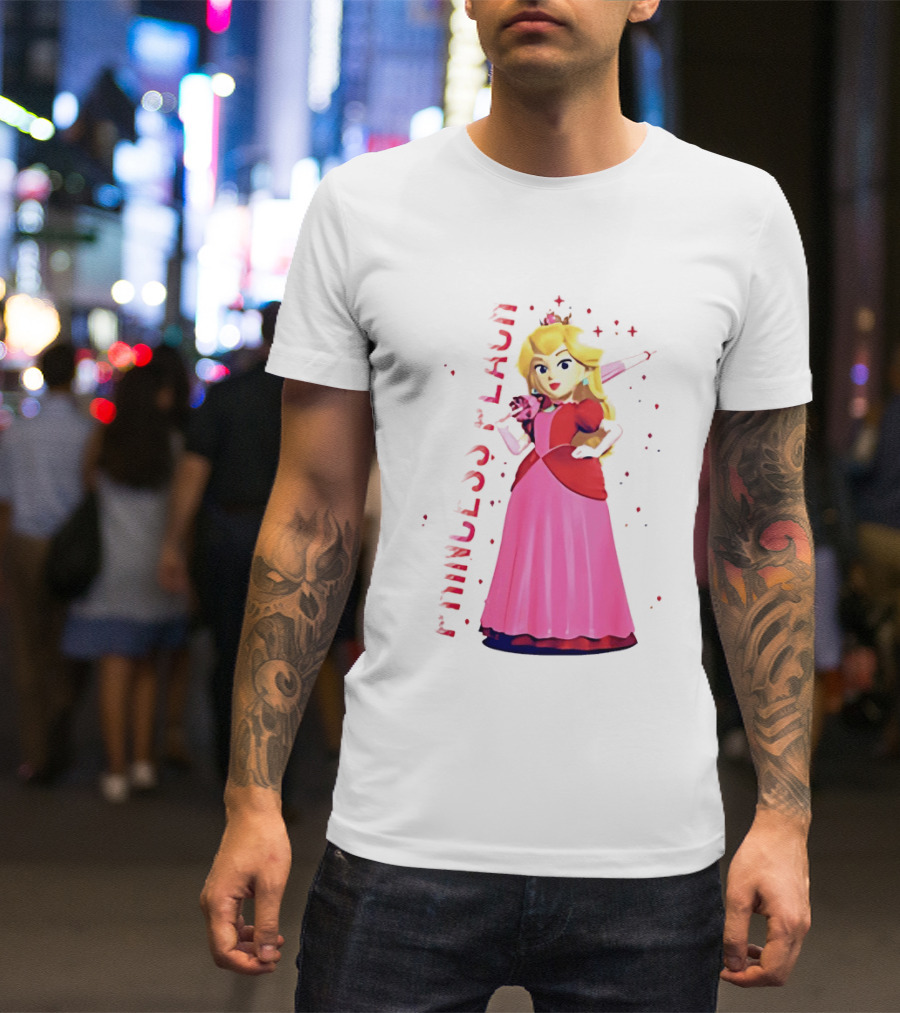 Princess Peach Animated Character Princess Peach The Movie T-Shirt