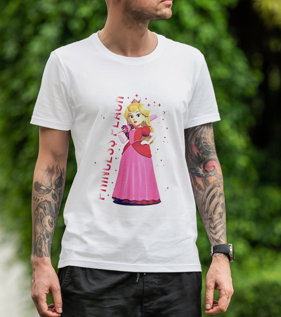 Princess Peach Animated Character Princess Peach The Movie T-Shirt