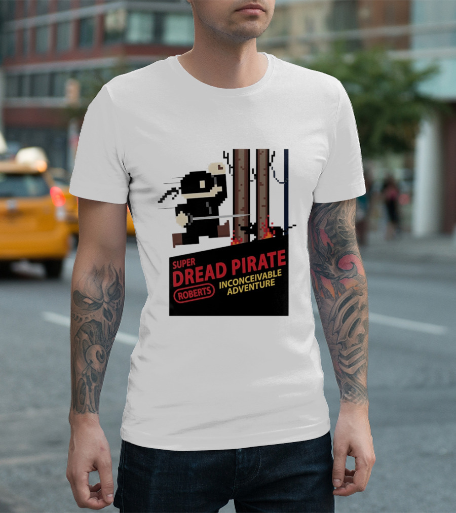 Super Dread Pirate Roberts Inconceivable Adventure The Princess Bride X Super Mario Bros Cartridge T-Shirt