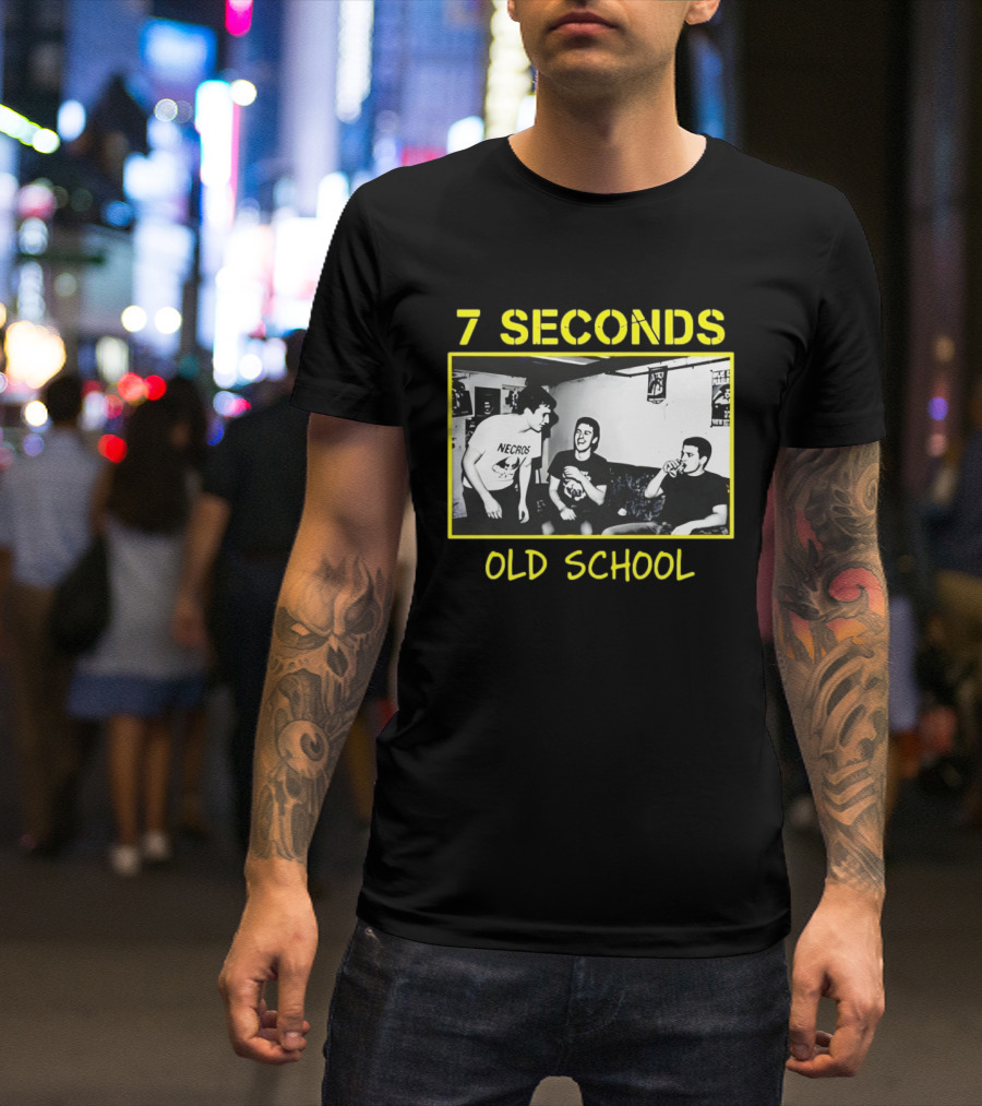 7 Seconds Old School Necros Punk Band Scene T-Shirt