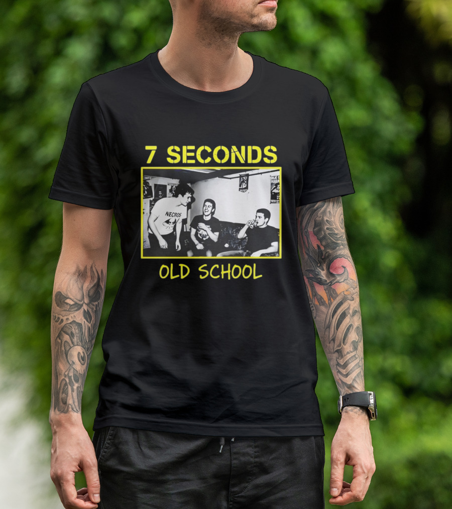 7 Seconds Old School Necros Punk Band Scene T-Shirt