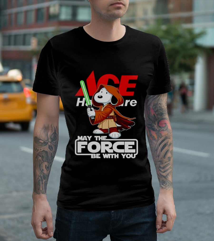ACE Hardware May The Force Be With You Snoopy Star Wars T-Shirt