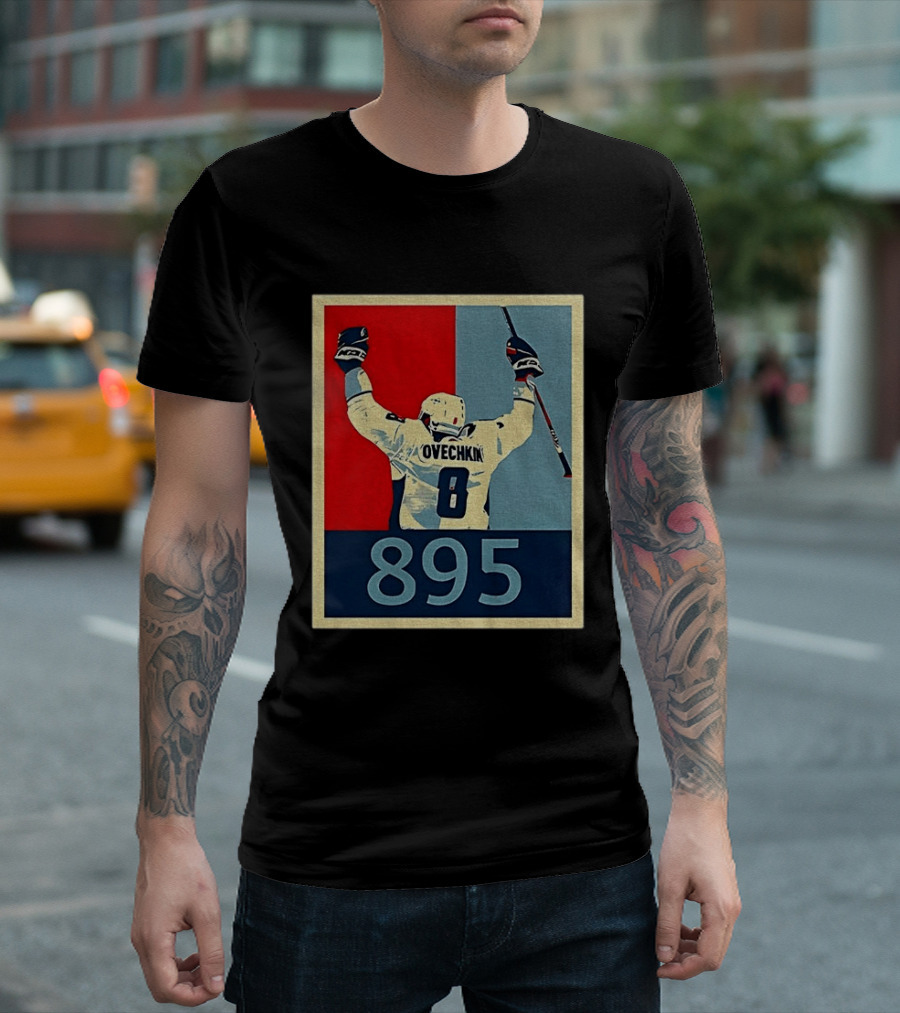 Ovechkin 895 Washington Capitals Hockey Record T-Shirt