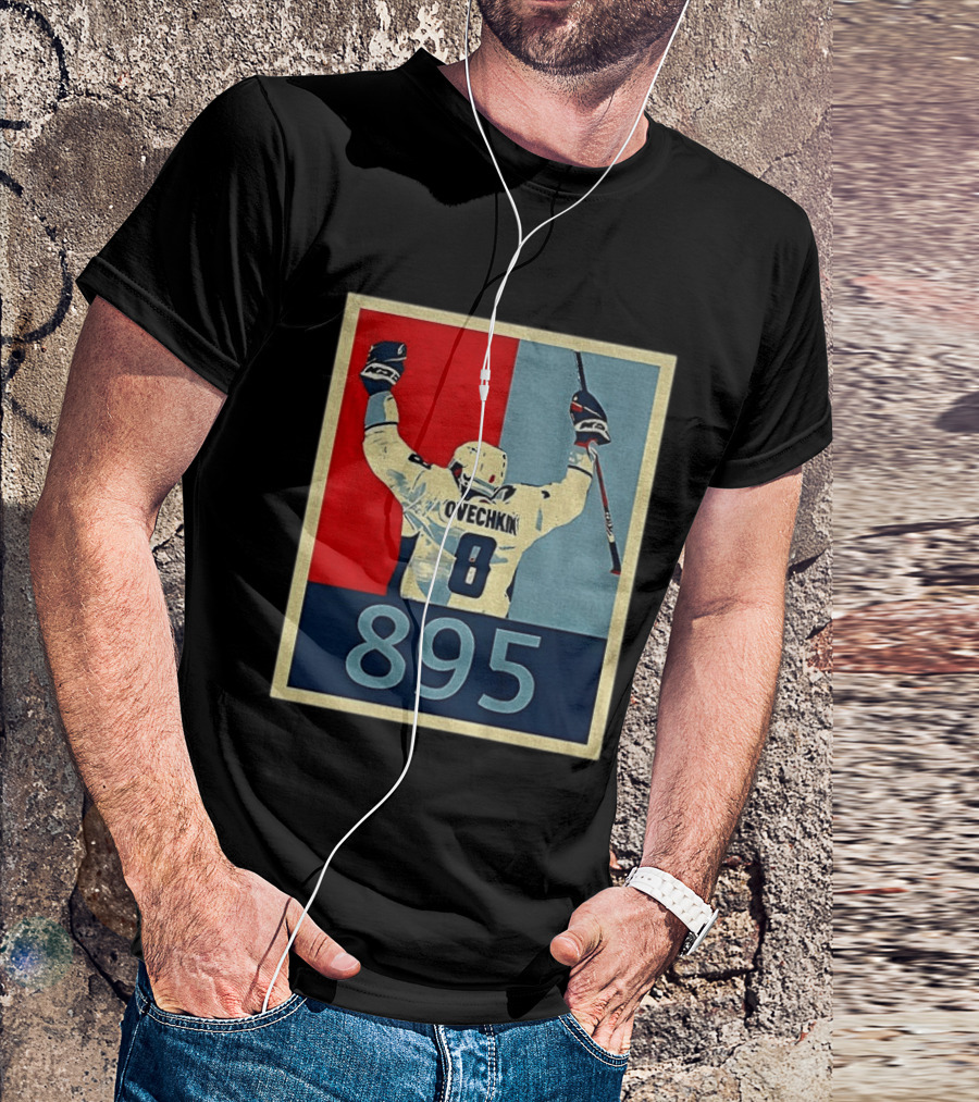 Ovechkin 895 Washington Capitals Hockey Record T-Shirt