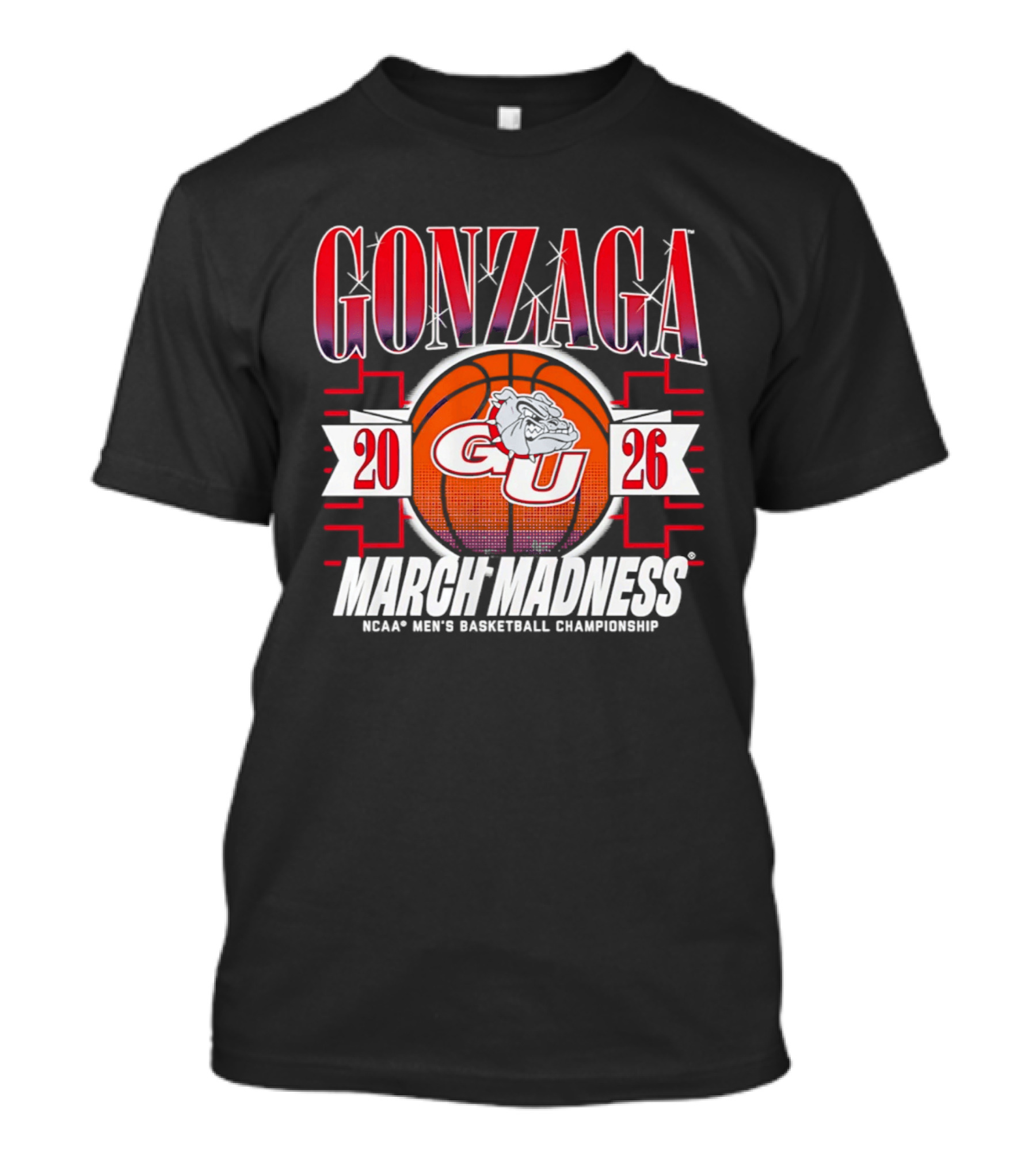 Gonzaga GU Bulldogs 2026 March Madness NCAA Men's Basketball Championship T-Shirt