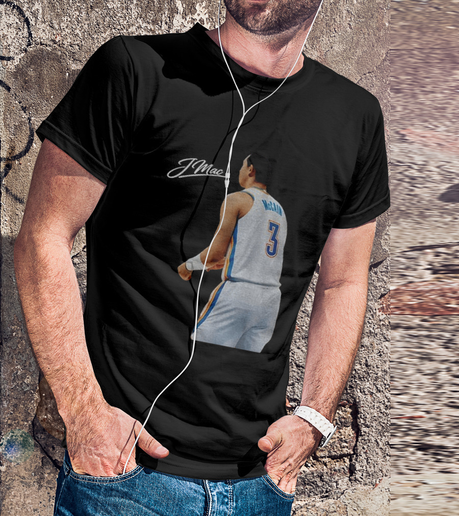 Jared McCain Oklahoma City Thunder Basketball NBA Number 3 Jersey T-Shirt