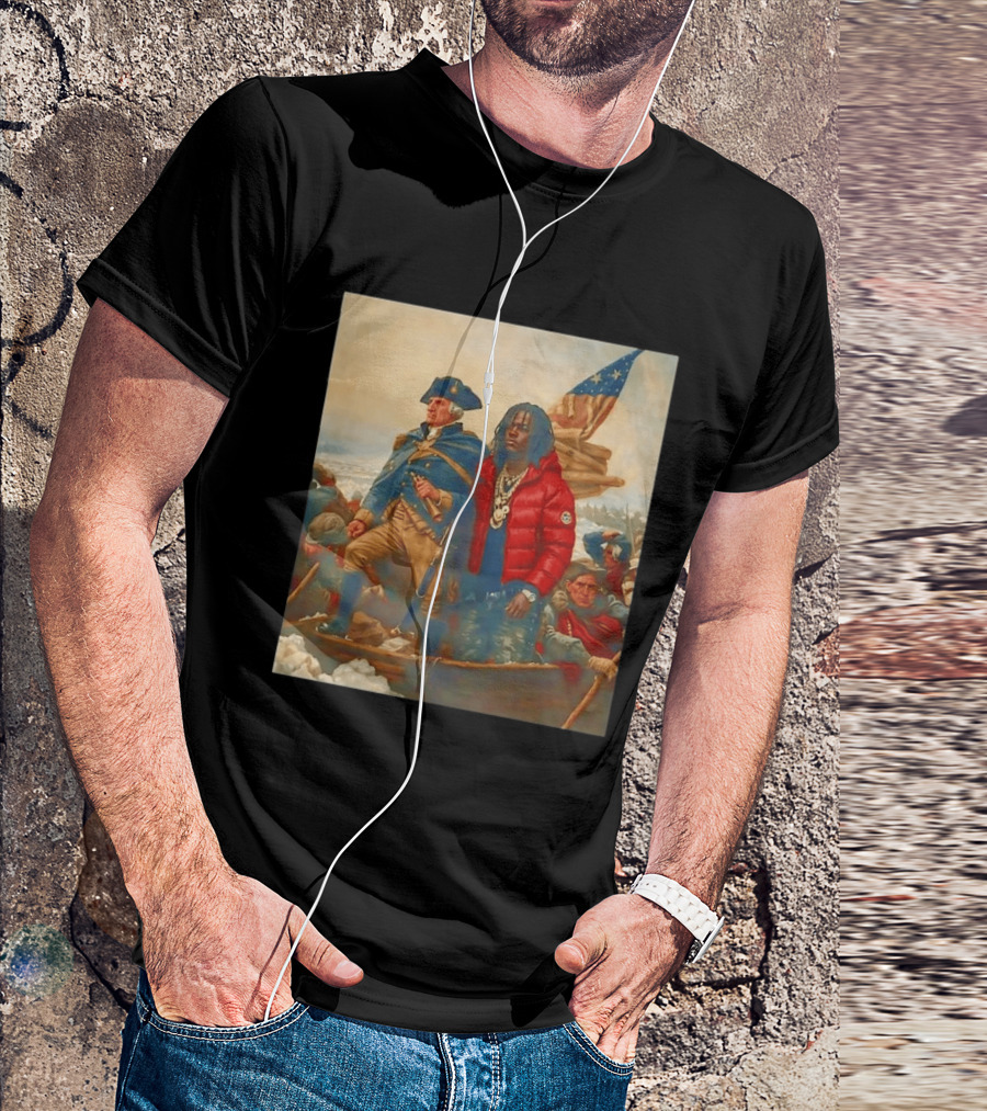 Washington Crossing The Delaware With Chief Keef Collaboration T-Shirt