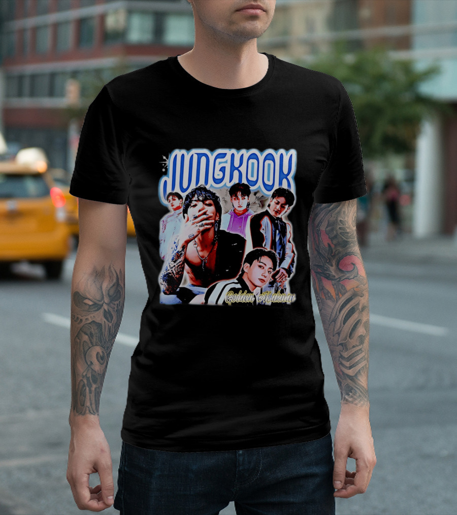 Jungkook Golden Maknae Multicolor Fashion T-Shirt