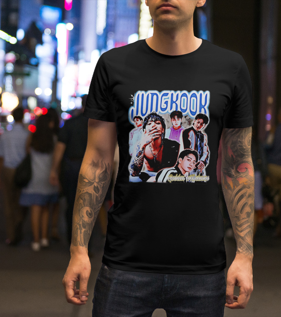 Jungkook Golden Maknae Multicolor Fashion T-Shirt