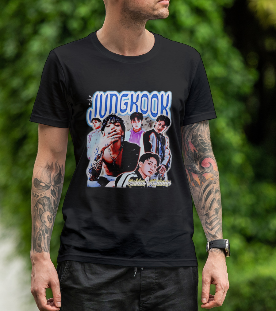 Jungkook Golden Maknae Multicolor Fashion T-Shirt