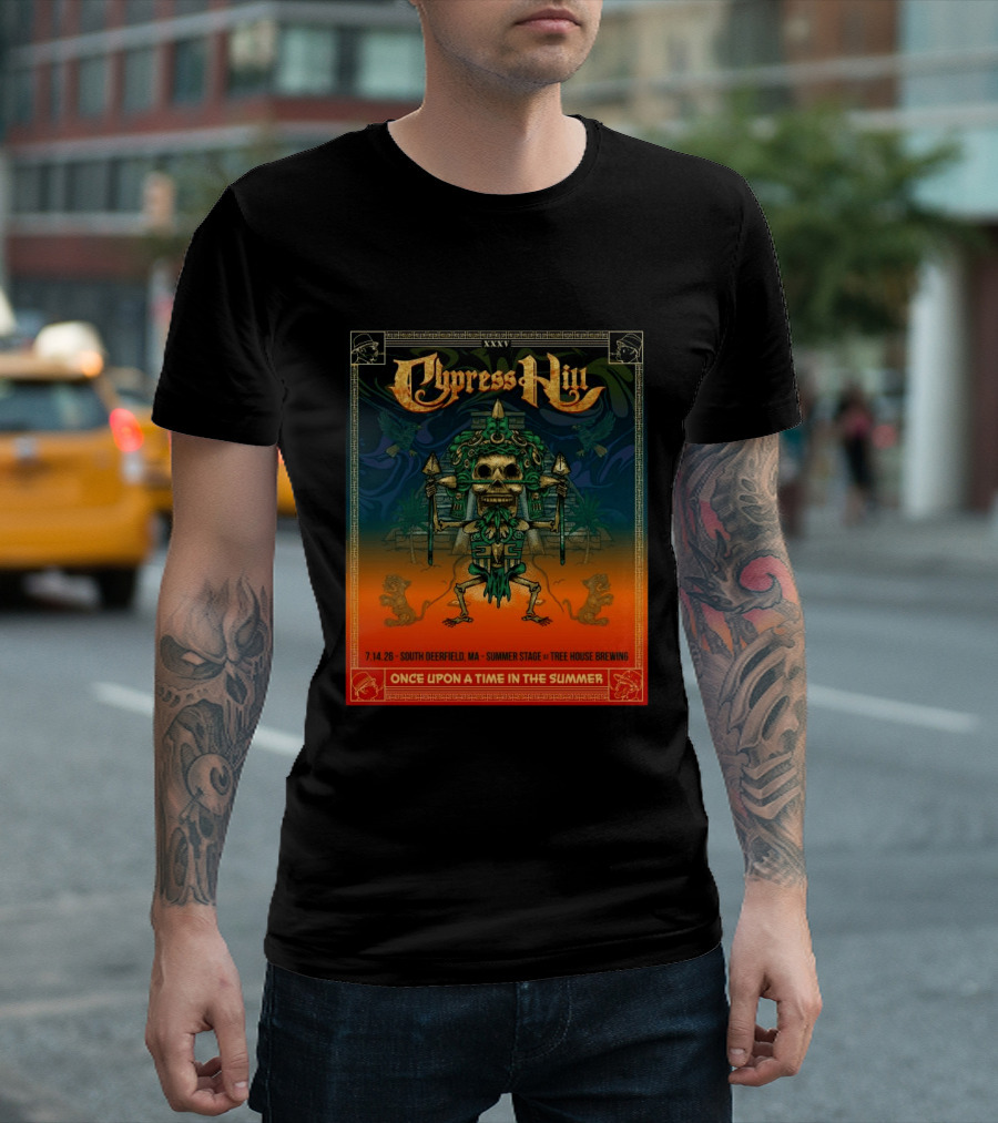Cypress Hill XXXV Once Upon A Time In The Summer South Deerfield MA Tree House Brewing July 14 2026 T-Shirt