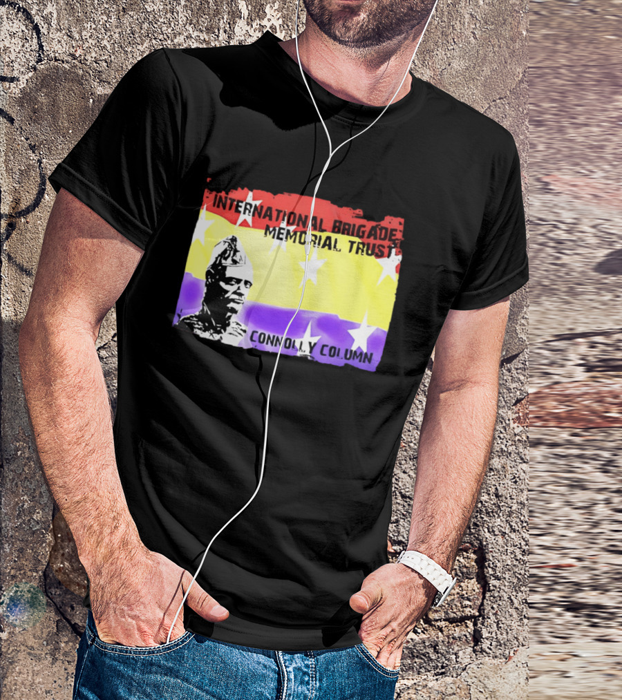 International Brigade Memorial Trust Connolly Column Star Flag T-Shirt