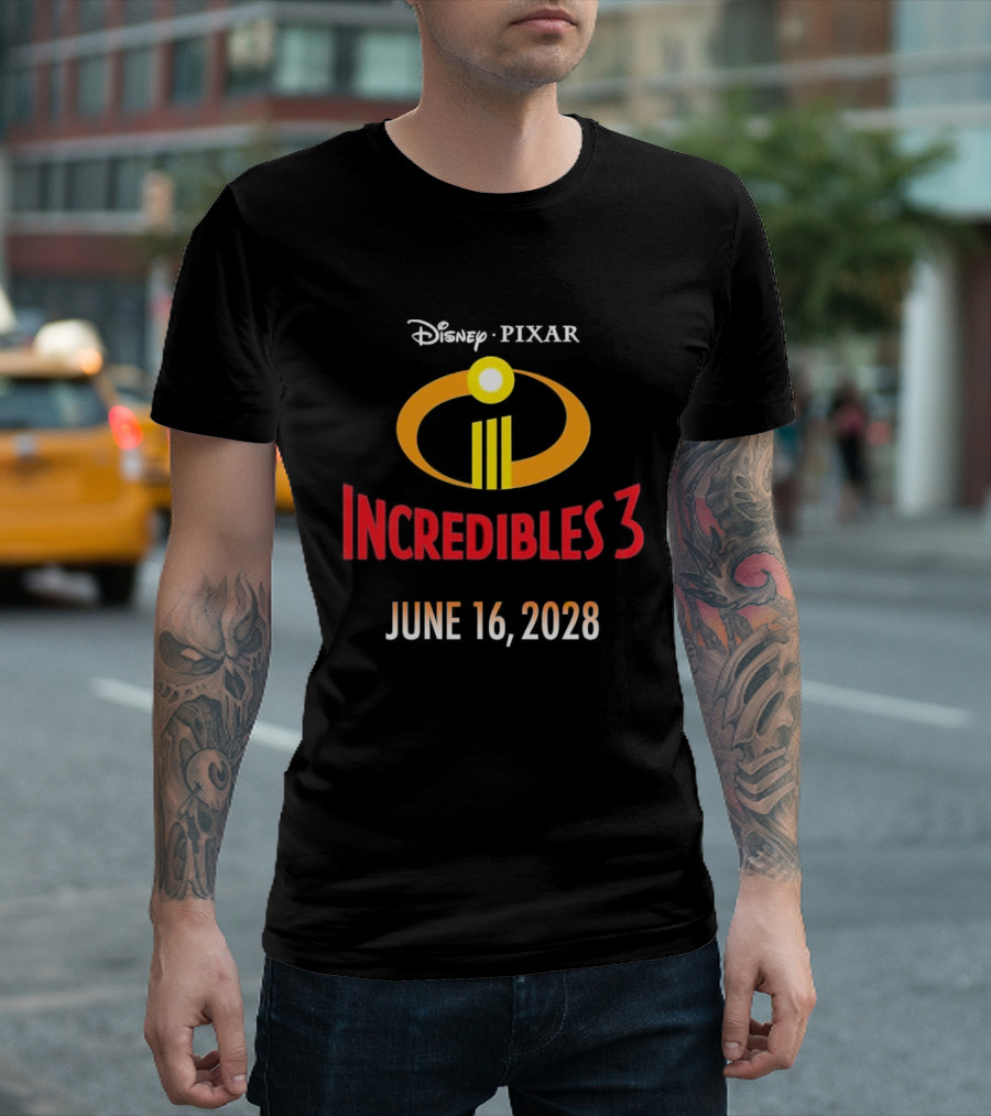 Disney Pixar Incredibles 3 June 16 2028 T-Shirt
