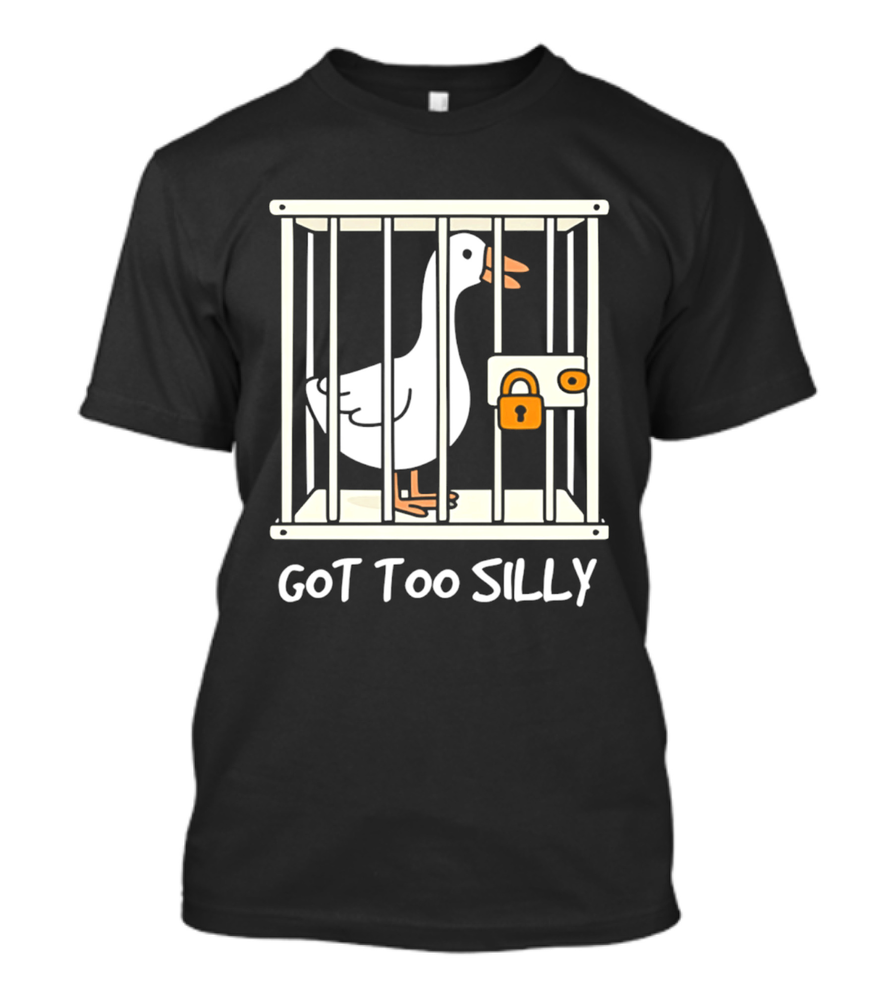 Got Too Silly Goose In Jail Cartoon T-Shirt