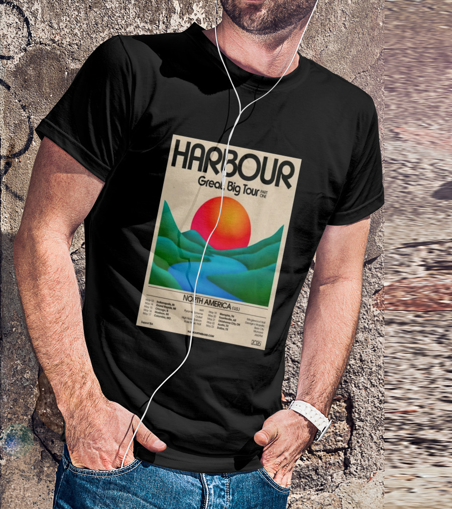 HARBOUR Great Big Tour Part One North America 2026 Dates And Locations T-Shirt