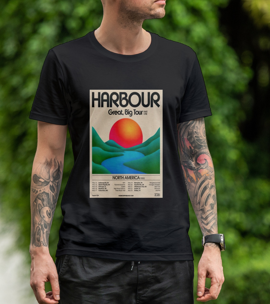 HARBOUR Great Big Tour Part One North America 2026 Dates And Locations T-Shirt