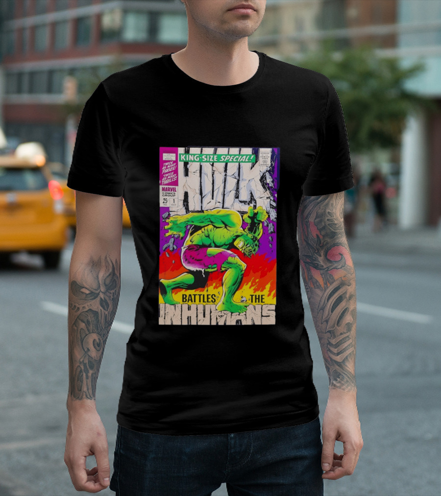 The Incredible Hulk King Size Special Battles The Inhumans Marvel Comics Group 1968 Cover T-Shirt