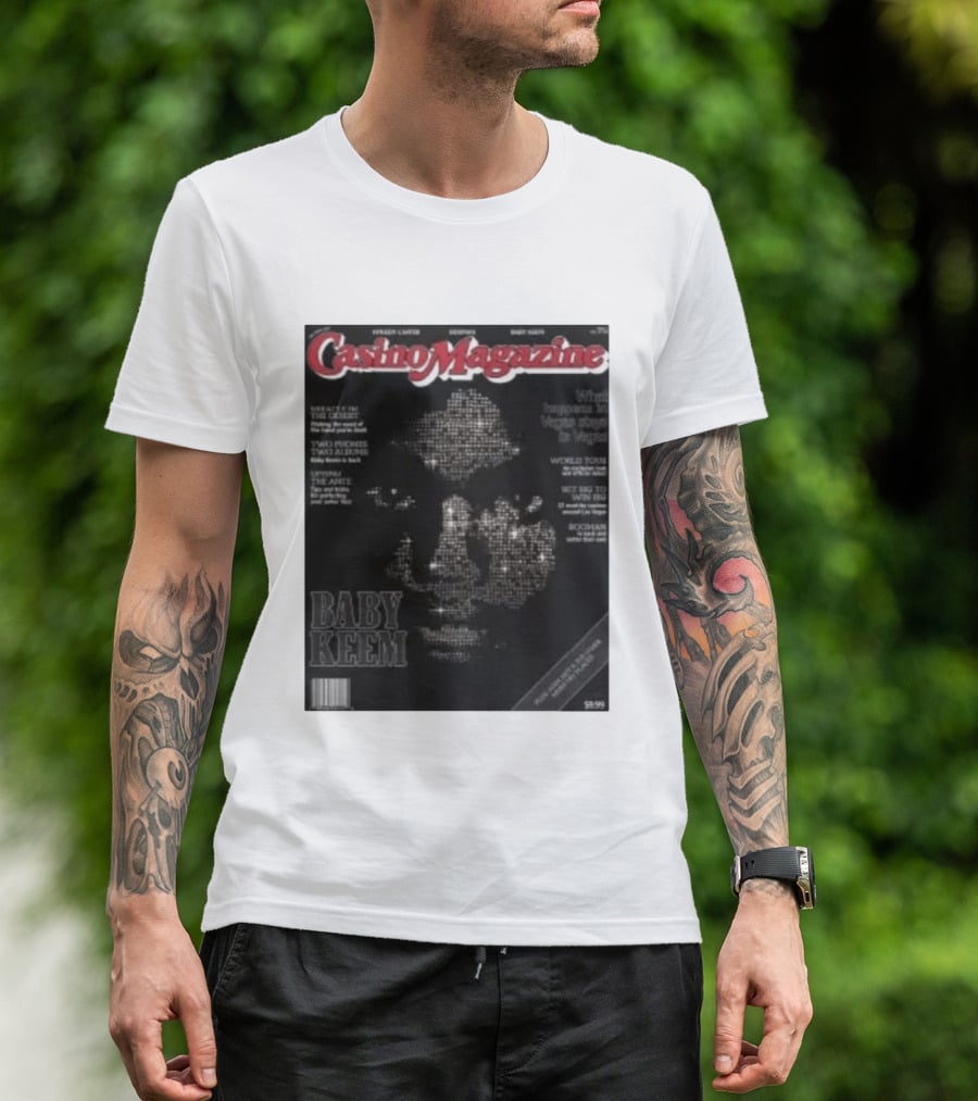 Casino Magazine Baby Keem World Tour Las Vegas Exclusive T-Shirt