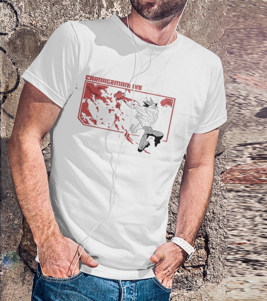 Carnageman Ike Comic Explosive Action T-Shirt
