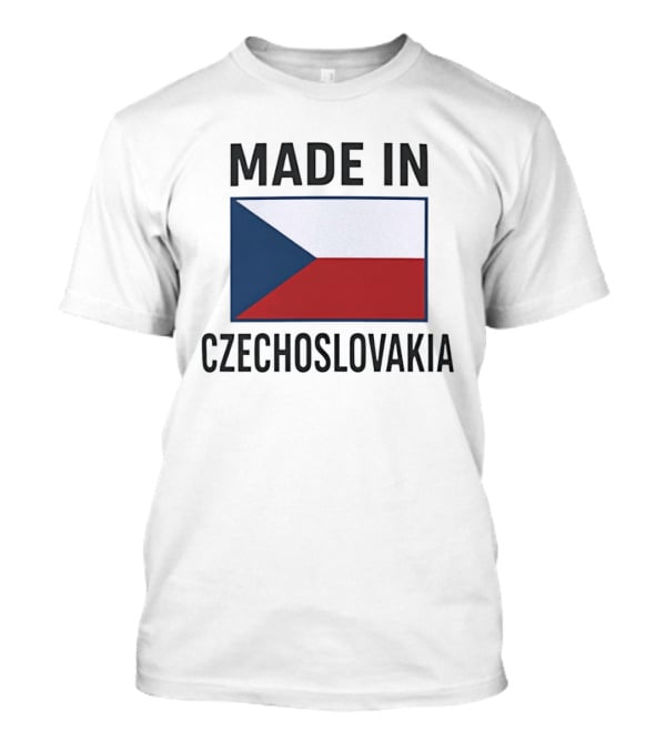 Made In Czechoslovakia Czechia Flag Heritage T-Shirt