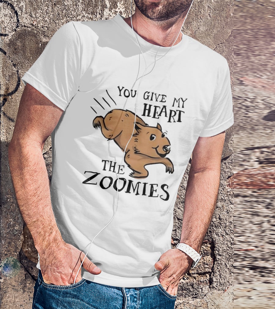 You Give My Heart The Zoomies Capybara T-Shirt
