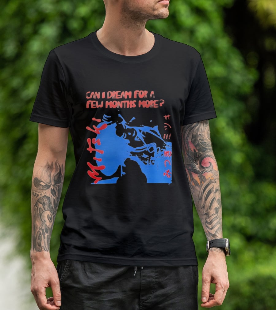 Can I Dream For Few Months More Unique Abstract Peaceful Face Blue And Red T-Shirt