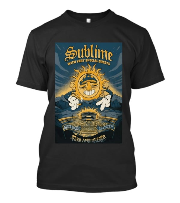 Sublime With Very Special Guests August 6 2026 Ford Amphitheater Colorado Springs T-Shirt