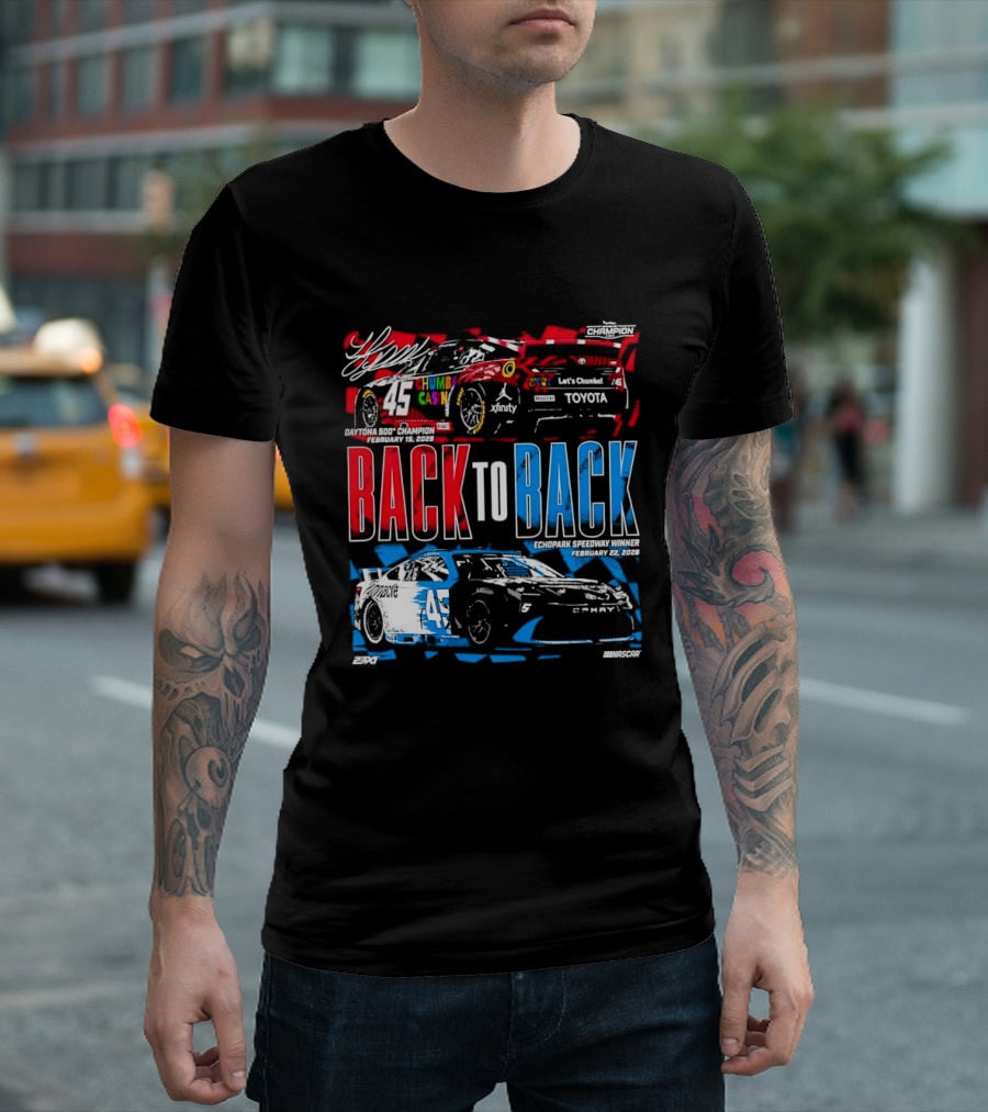 Back To Back Daytona 500 2026 Echopark Speedway Toyota Racing T-Shirt