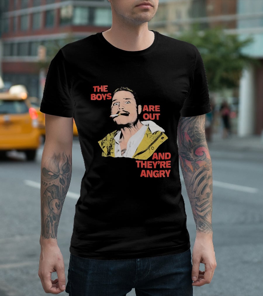 Zach Bryan The Boys Are Out And They're Angry Bold Comic T-Shirt