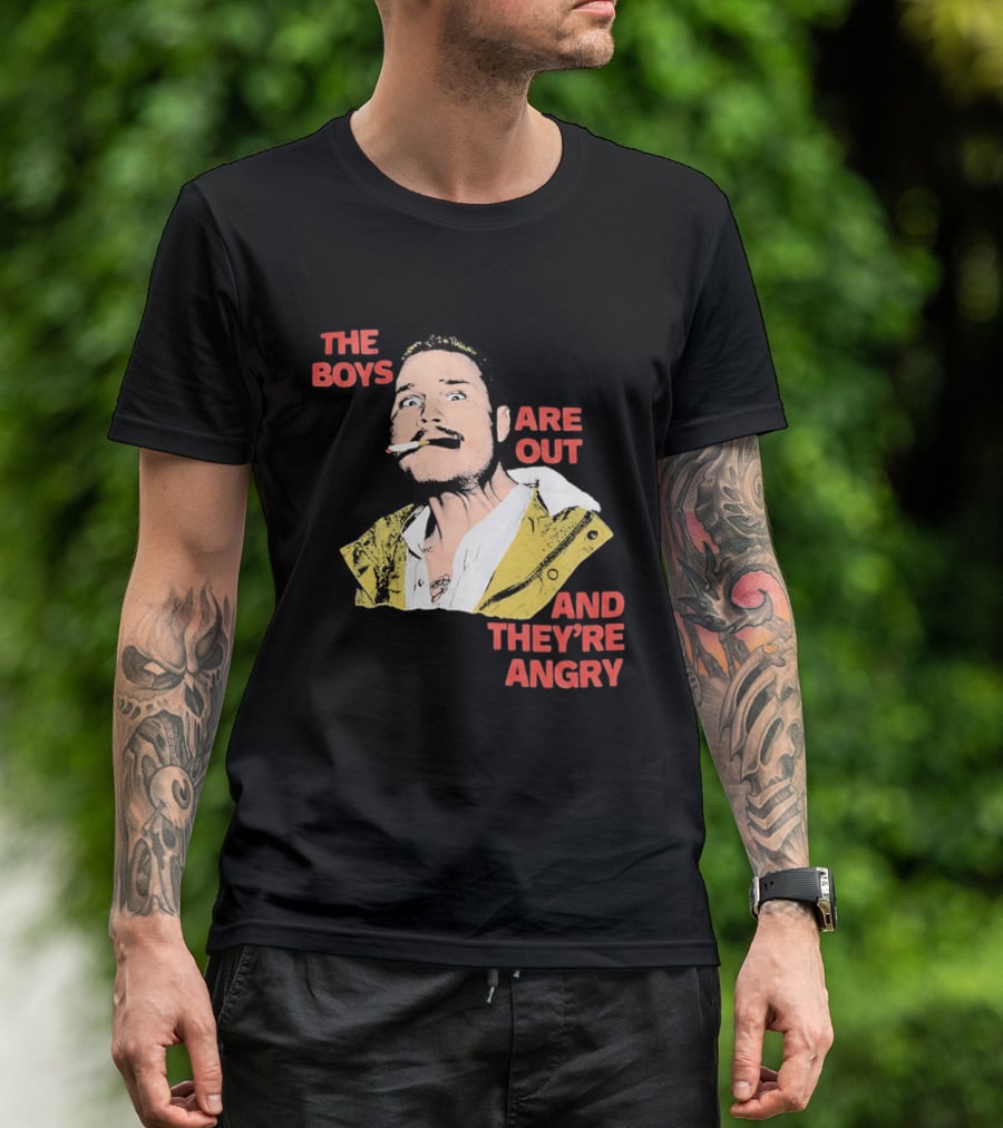 Zach Bryan The Boys Are Out And They're Angry Bold Comic T-Shirt