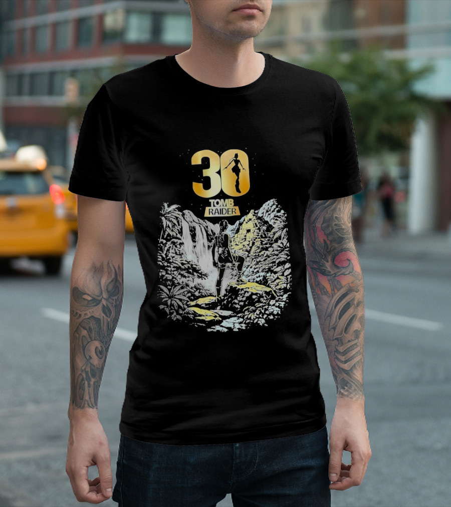 30 Years Tomb Raider Celebration Wings T-Shirt