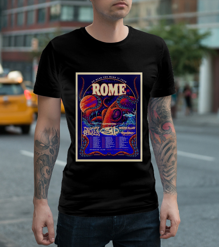 So Glad You Made It Tour 2026 Rome 311 Dirty Heads Ocean Alley Tour Clarkston MI T-Shirt