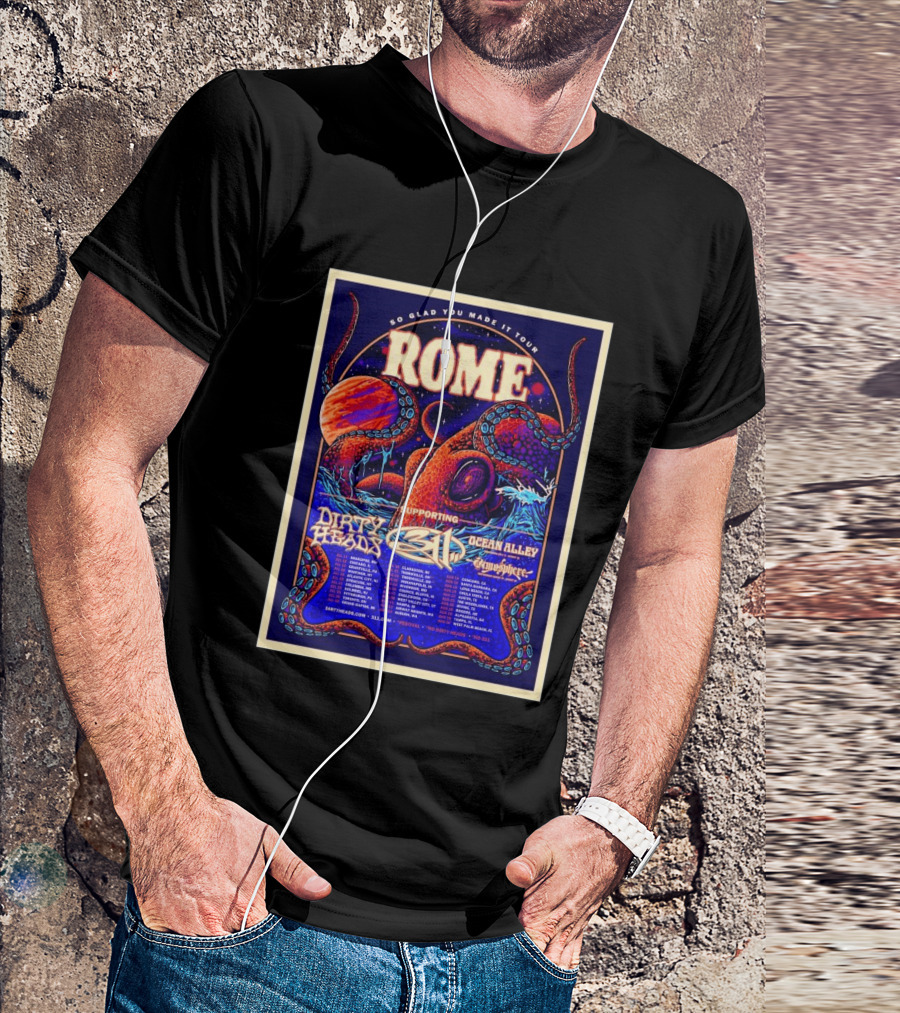 So Glad You Made It Tour 2026 Rome 311 Dirty Heads Ocean Alley Tour Clarkston MI T-Shirt