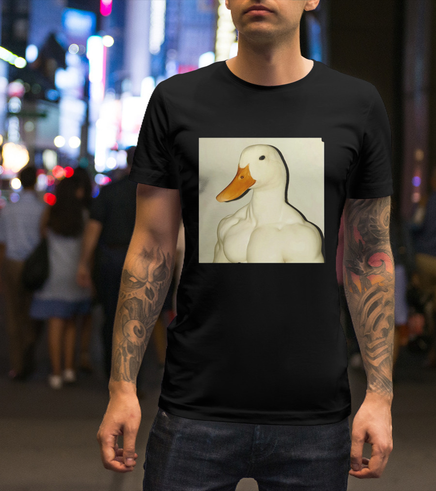 Muscle Goose Meme Buff Animal Bodybuilder Goose T-Shirt