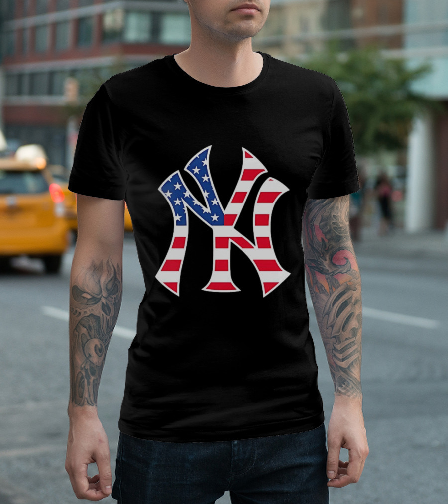 New York Yankees Military Appreciation Red White Blue Stars And Stripes T-Shirt