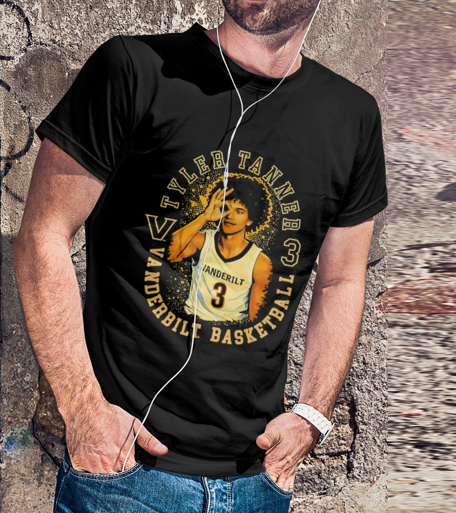 Tyler Tanner Vanderbilt Basketball 3 Commodores T-Shirt