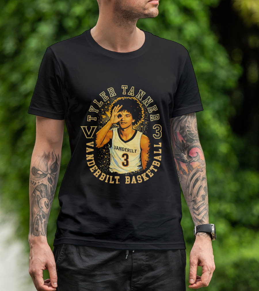 Tyler Tanner Vanderbilt Basketball 3 Commodores T-Shirt