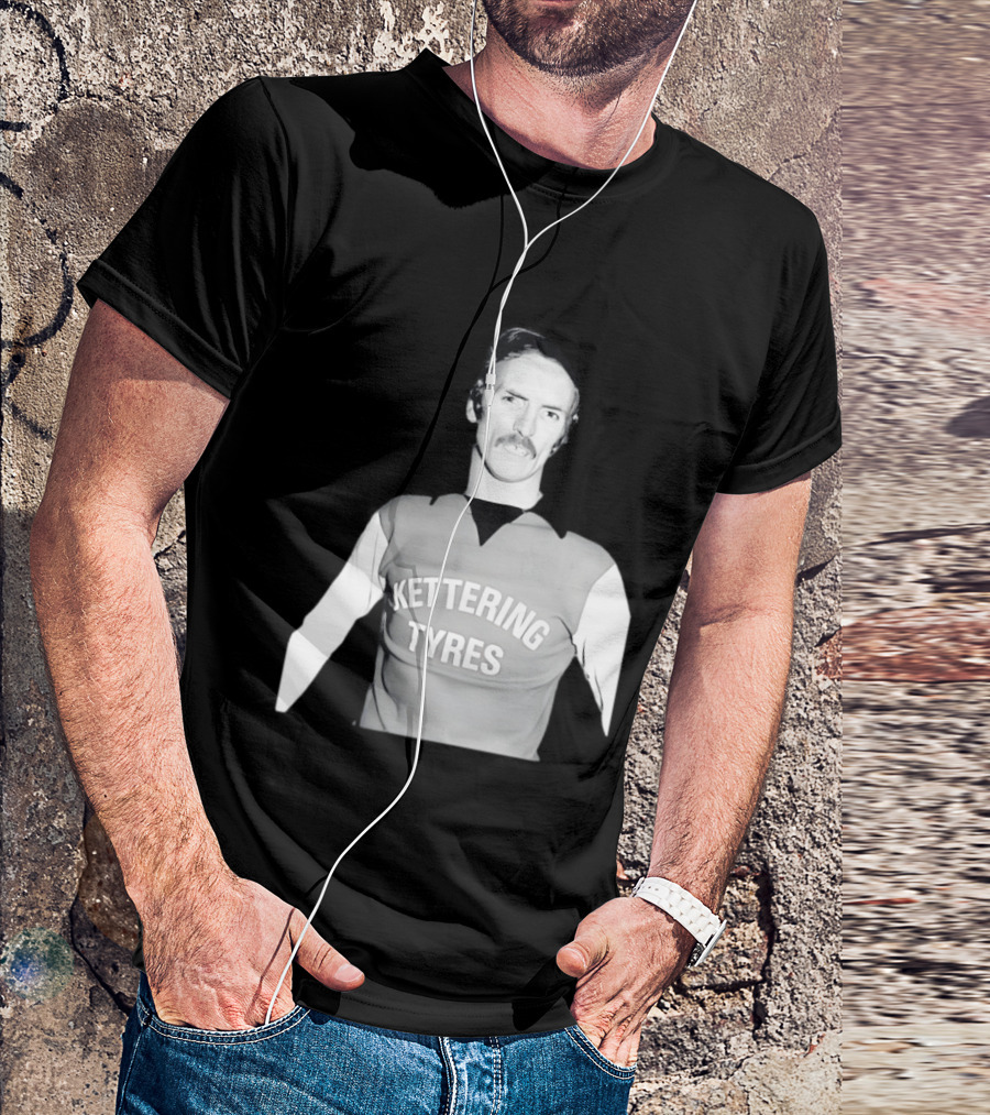 Derek Dougan Kettering Tyres Football Top T-Shirt