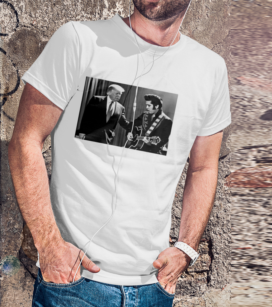 Trump Visits Graceland With Presley Guitar Moment T-Shirt