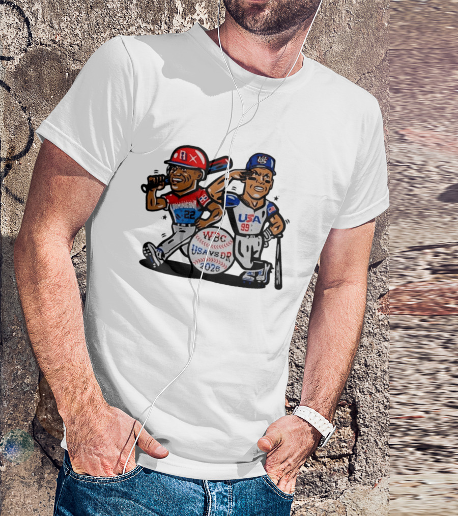 WBC Baseball 2026 USA Vs DR Dominicana 22 USA 99 T-Shirt