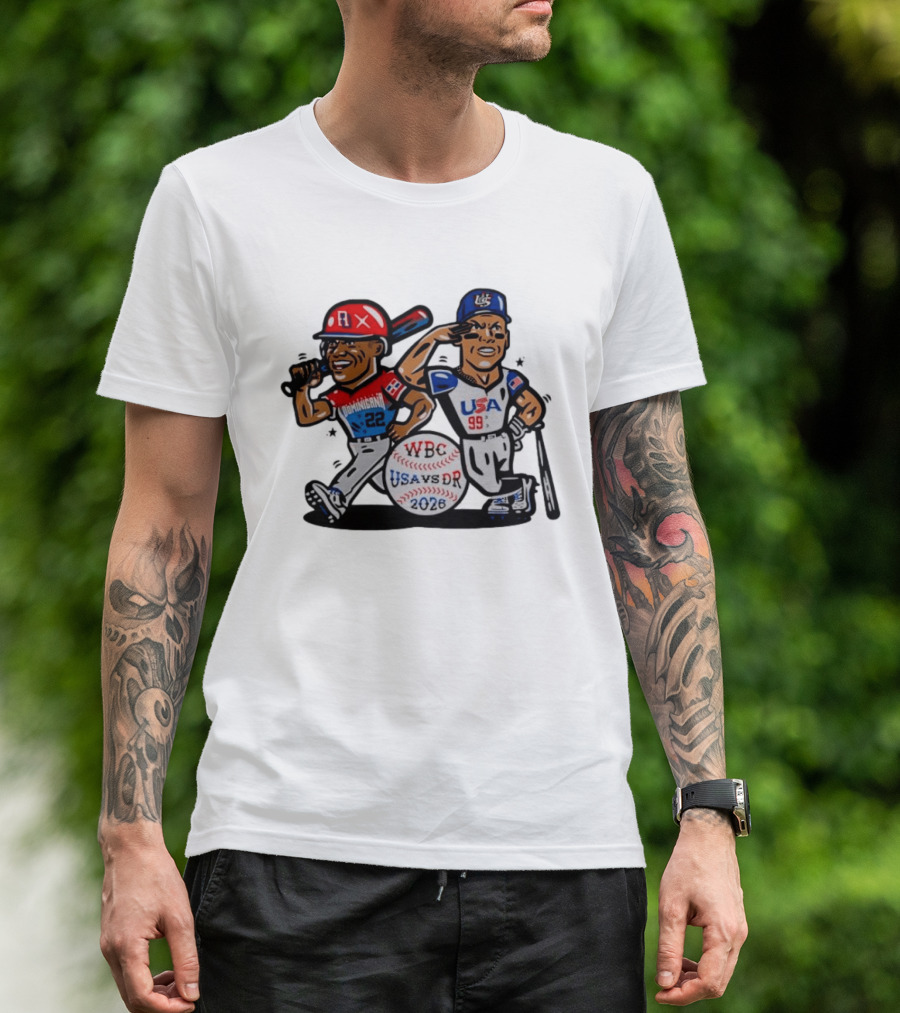 WBC Baseball 2026 USA Vs DR Dominicana 22 USA 99 T-Shirt