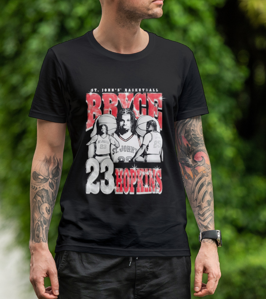 Bryce Hopkins St John's Basketball 23 Red Storm T-Shirt